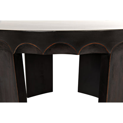 Fluted Side Table by Noir in pale. Made from mahogany in a eclectic & global style.