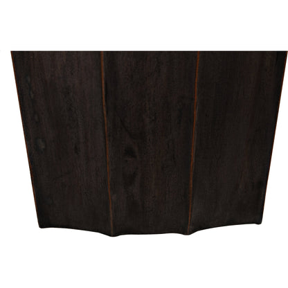 Fluted Side Table by Noir in pale. Made from mahogany in a eclectic & global style.