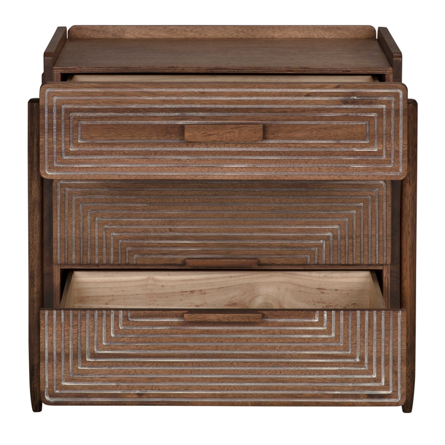 002 SI-1957013 | Additional Silo | Savino Side Table by Noir in dark walnut. Made from walnut in a modern style.