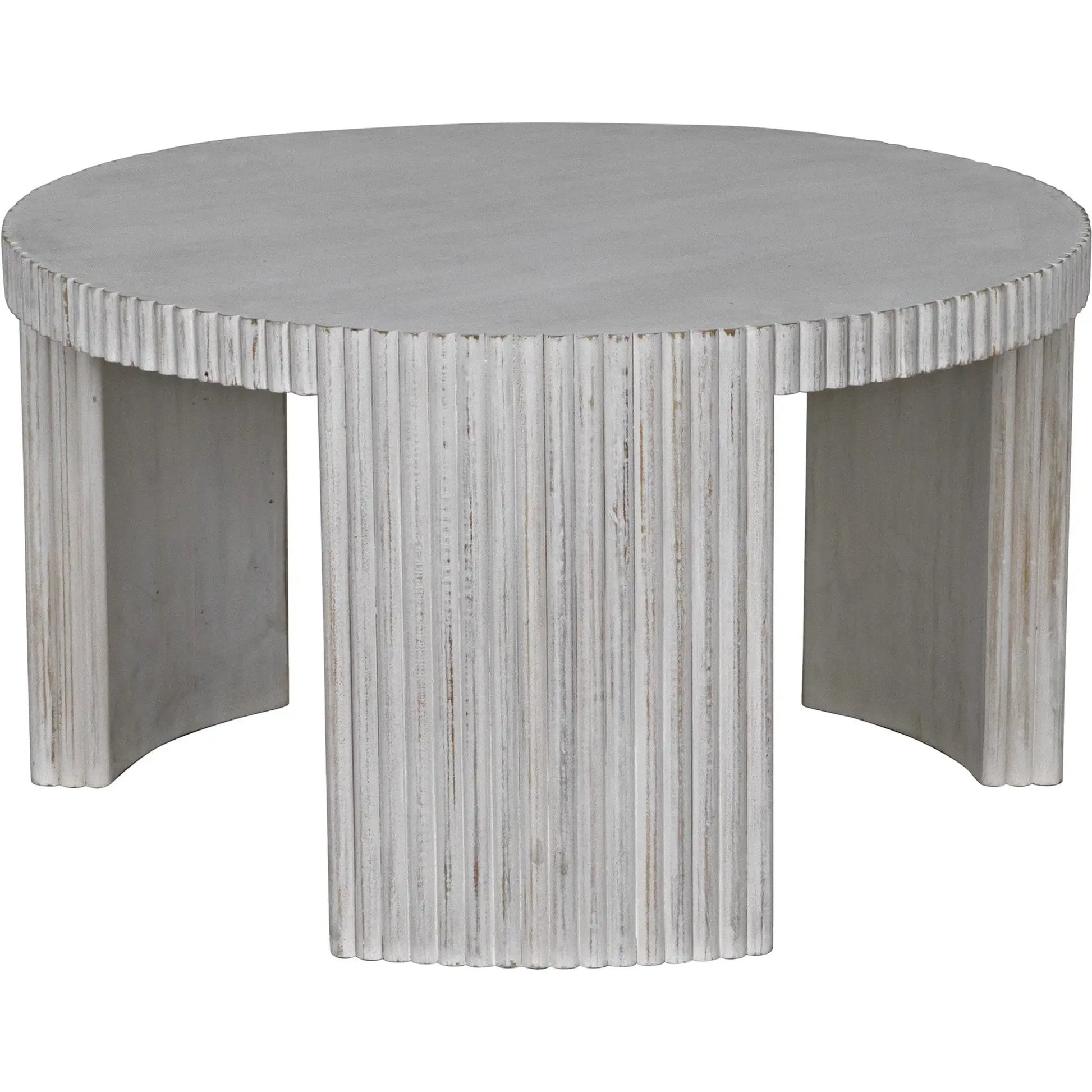 Jgor Coffee Table by Noir in white wash. Made from mahogany in a modern style.