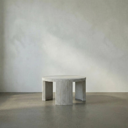 Jgor Coffee Table by Noir in white wash. Made from mahogany in a modern style.