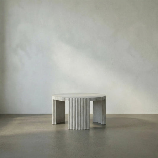 Jgor Coffee Table by Noir in white wash. Made from mahogany in a modern style.