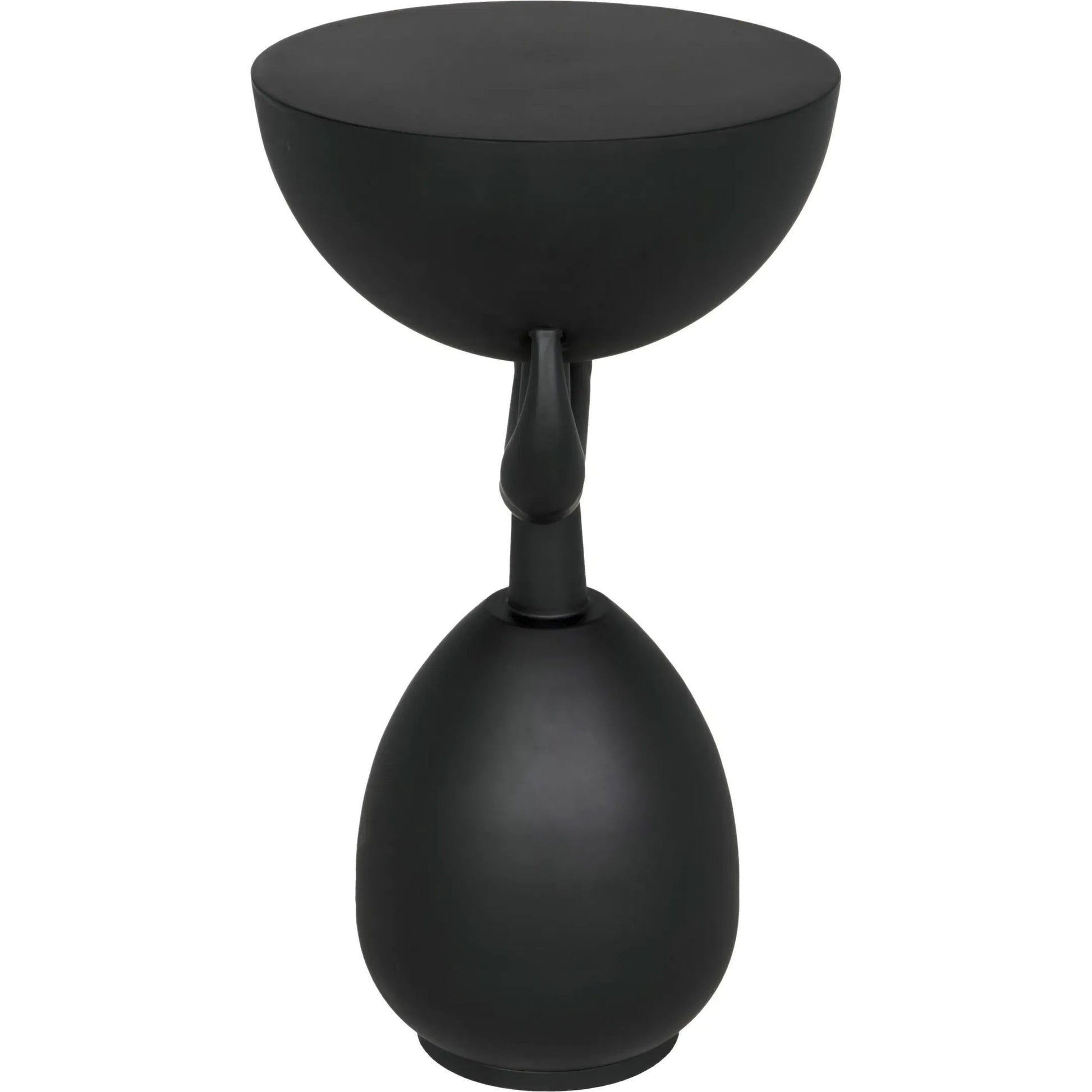 Africa Side Table by Noir in matte black. Made from industrial steel in a modern style.