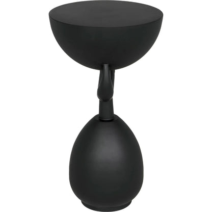 Africa Side Table by Noir in matte black. Made from industrial steel in a modern style.