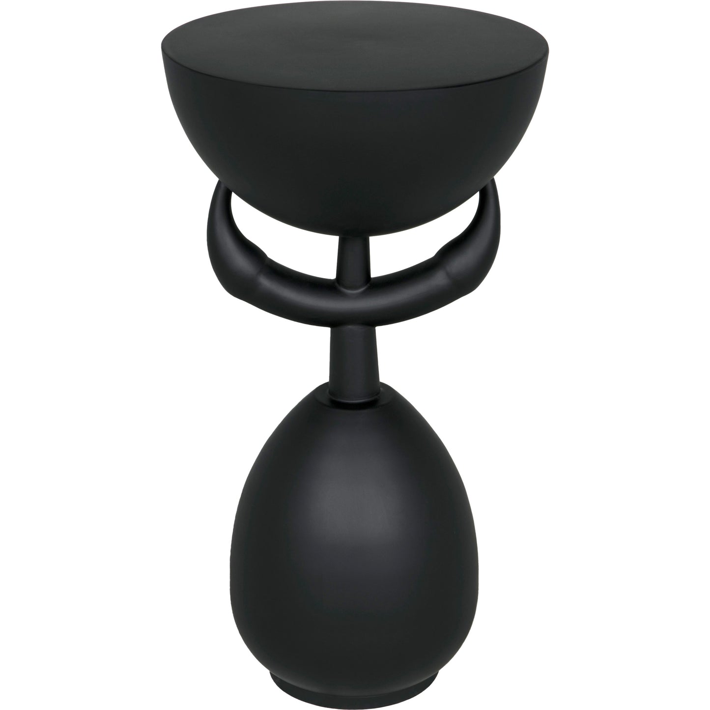 001 SI-2074881 | Primary Silo | Africa Side Table by Noir in matte black. Made from industrial steel in a modern style.