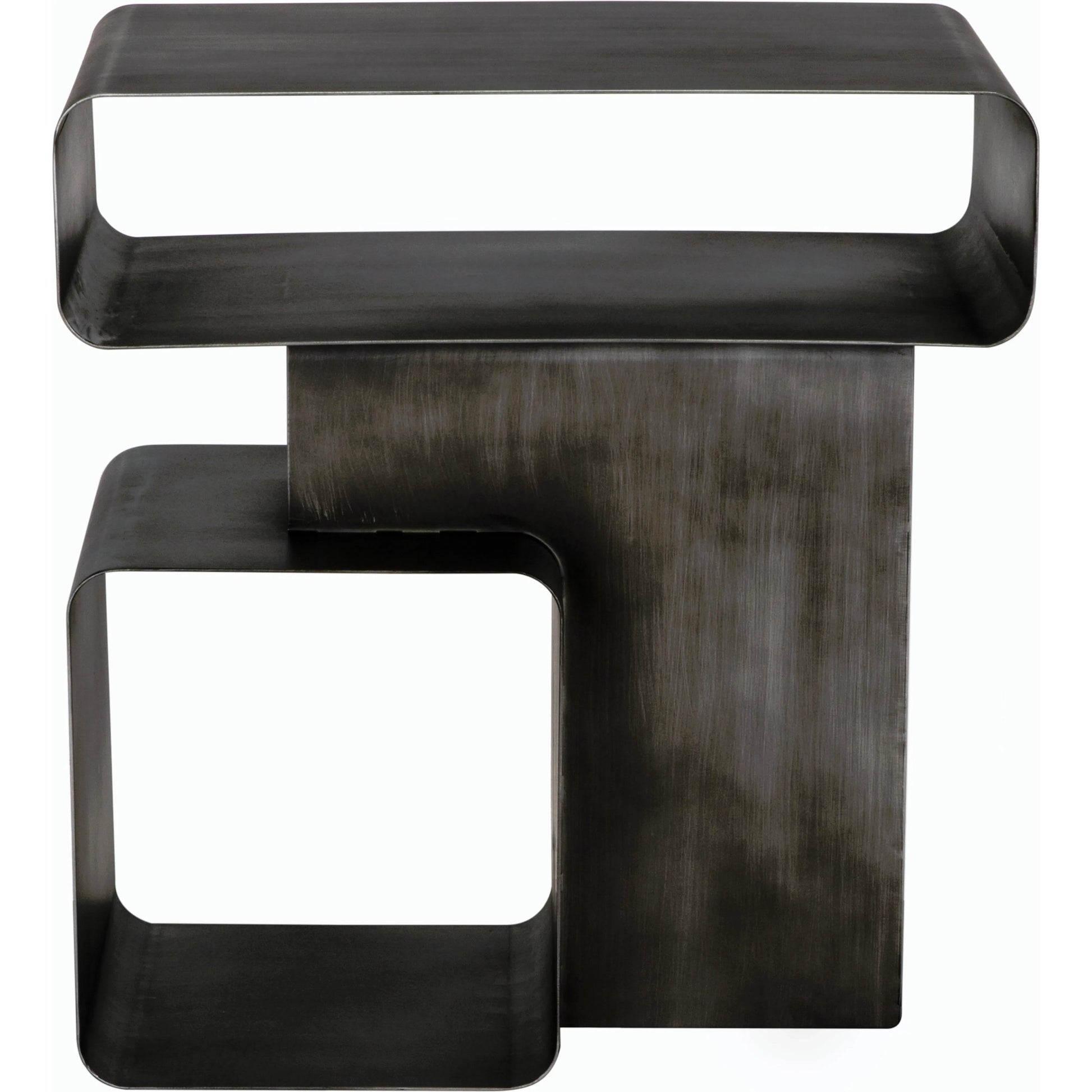 Danville Side Table by Noir. Made from industrial steel in a modern style.