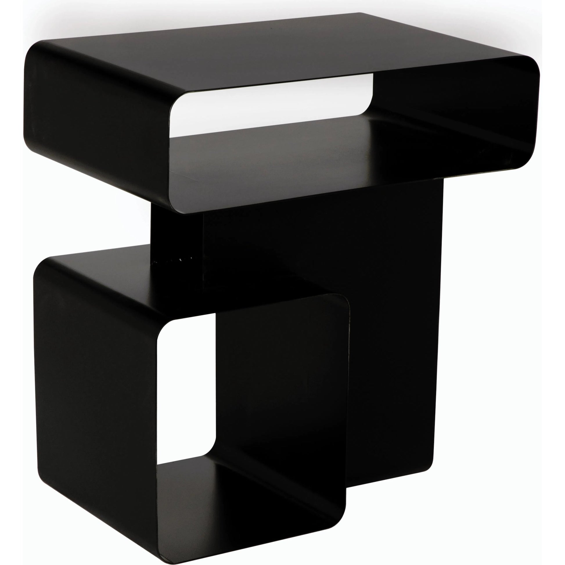 Danville Side Table by Noir. Made from industrial steel in a modern style.