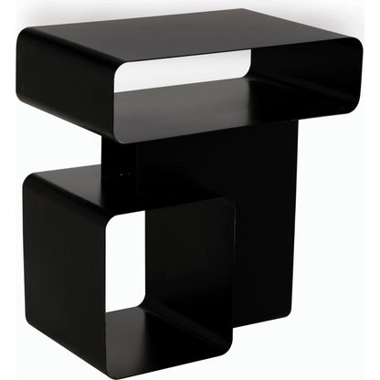 Danville Side Table by Noir. Made from industrial steel in a modern style.