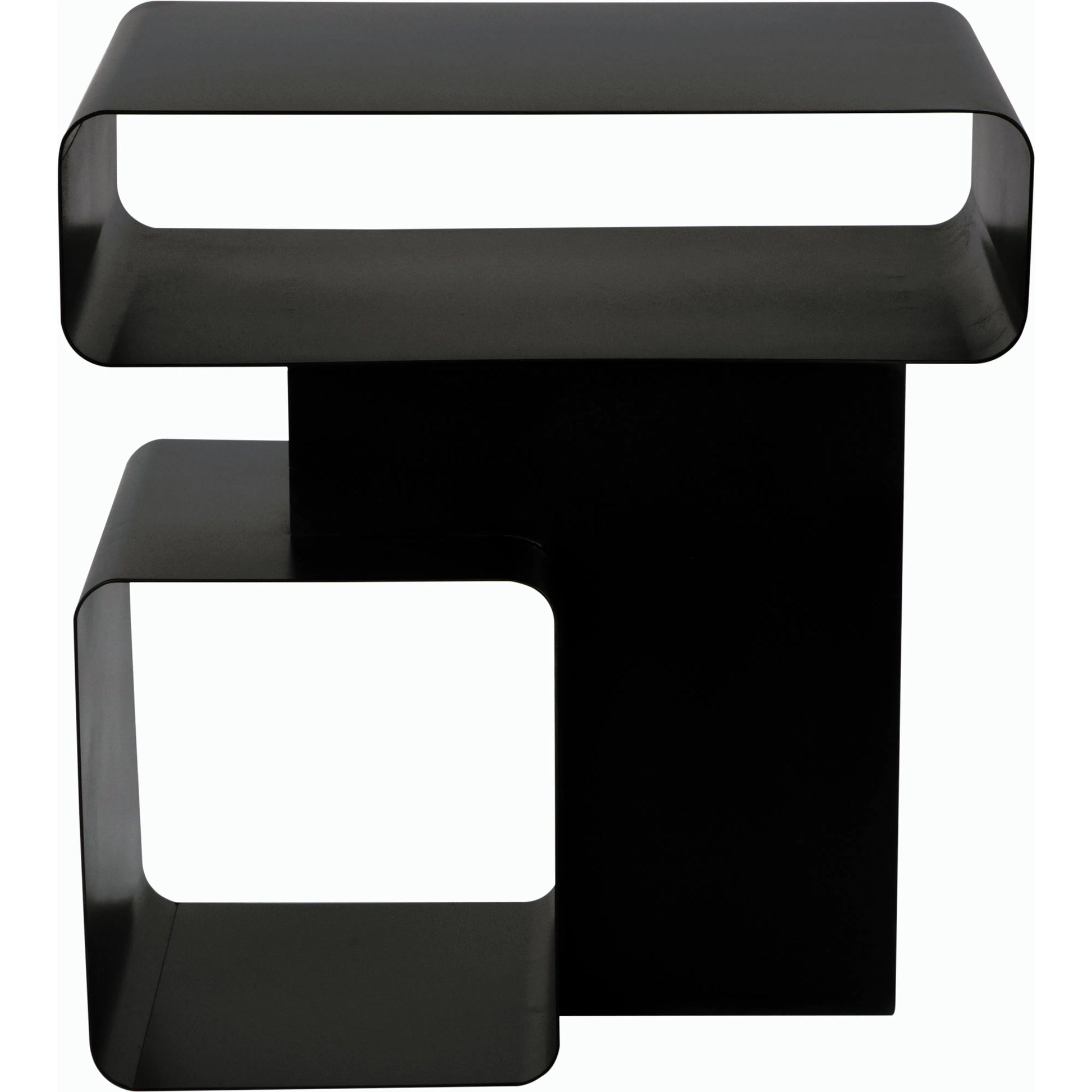 Danville Side Table by Noir. Made from industrial steel in a modern style.