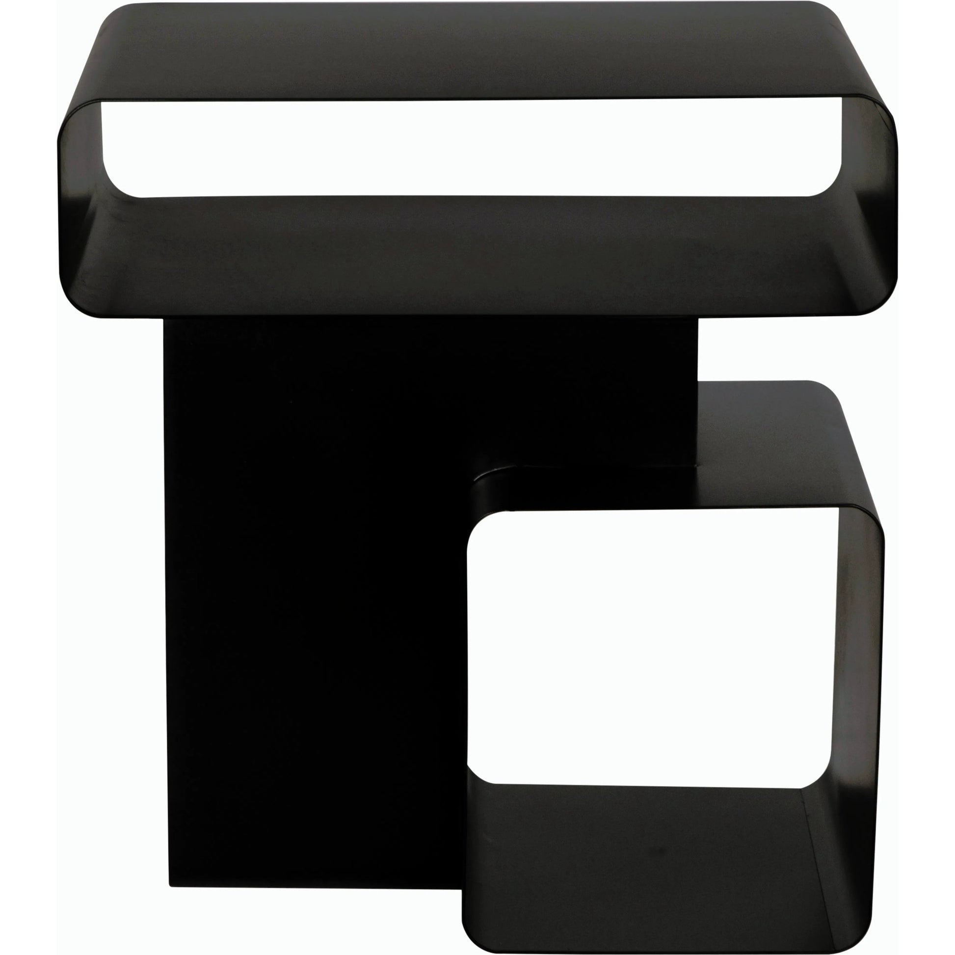 Danville Side Table by Noir. Made from industrial steel in a modern style.