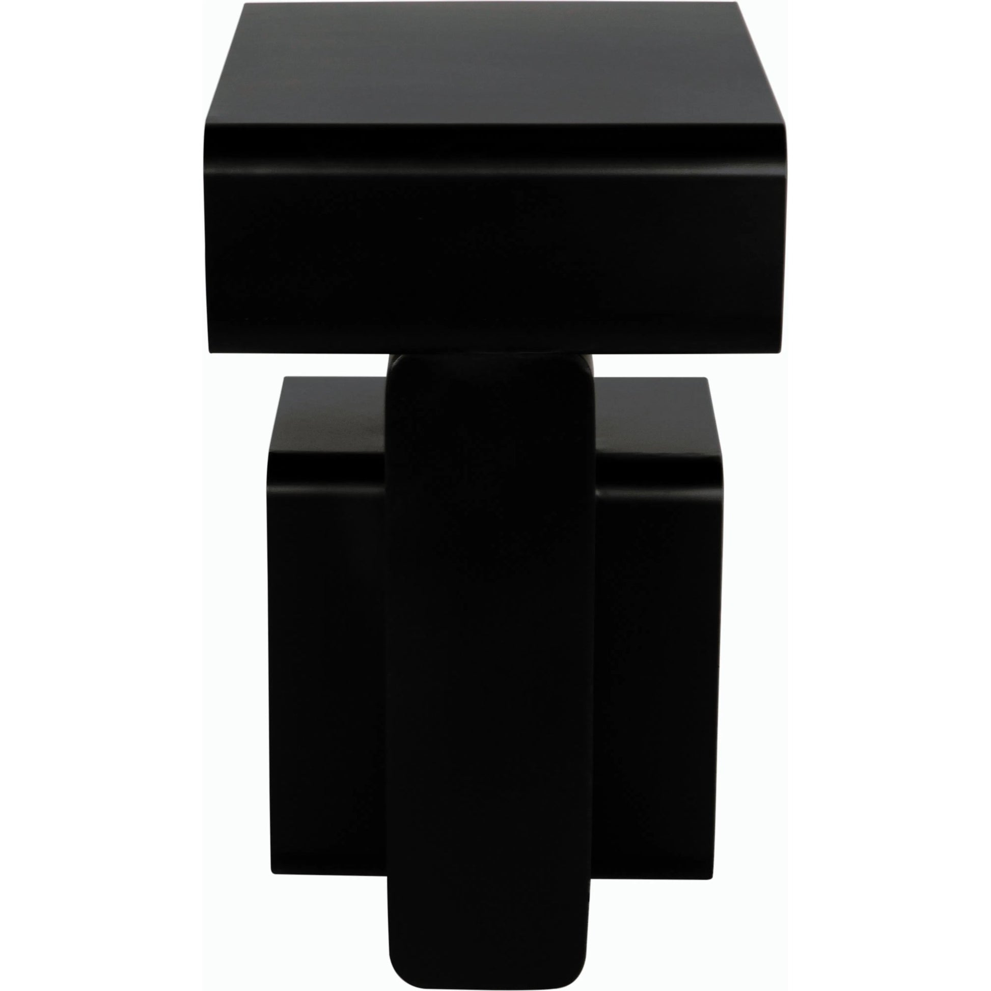 Danville Side Table by Noir. Made from industrial steel in a modern style.