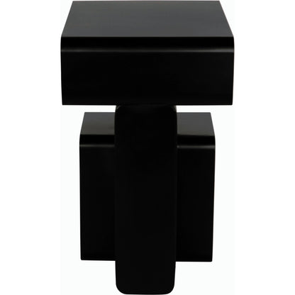 Danville Side Table by Noir. Made from industrial steel in a modern style.