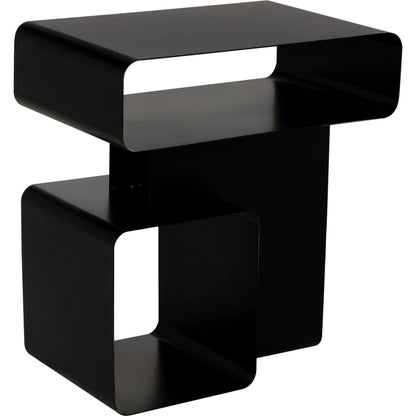 Danville Side Table by Noir. Made from industrial steel in a modern style.