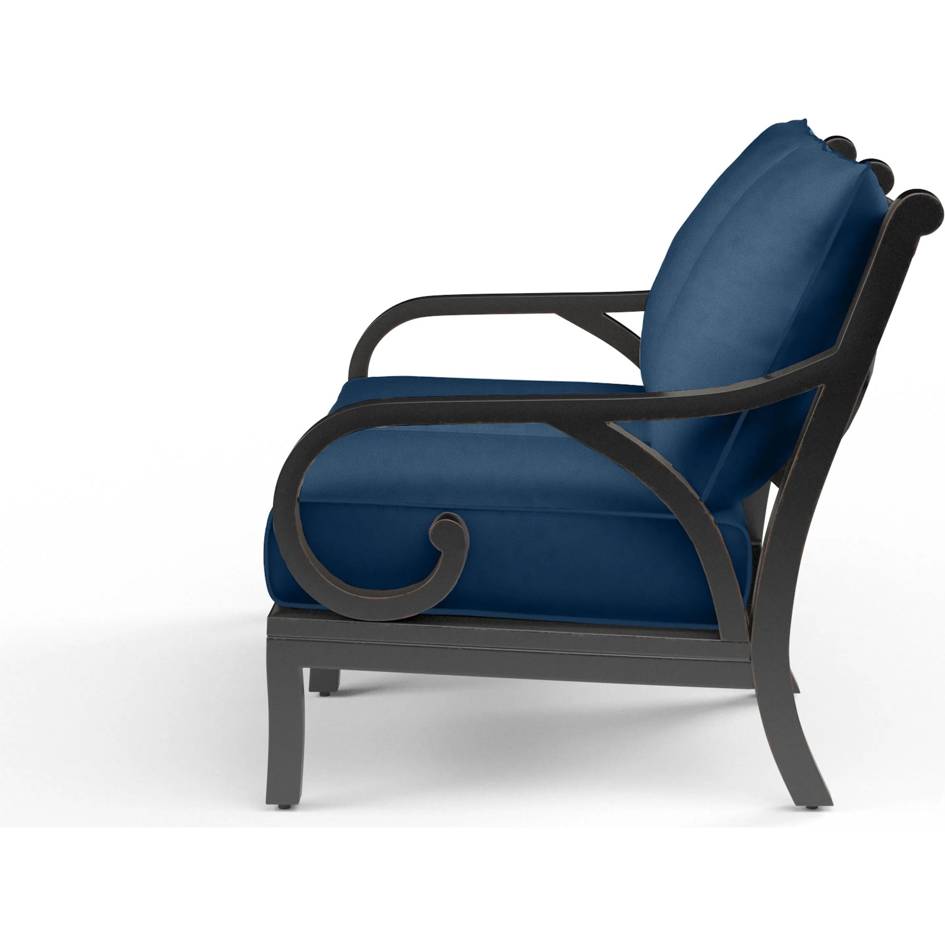 Monterey Outdoor Loveseat by Sunset West in browns. Made from aluminum in a cottage & farmhouse style.