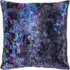 Black, Charcoal, Emerald, Violet, Bright Purple, Bright Blue / Down Feather / 18" x 18"