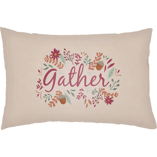 Gratitude Pillow - 13666 by Livabliss in ash, off-white, metallic - silver, pearl. Made from front: 100% polyester, back: 100% polyester, fill: polyester, polyfill in a modern style.