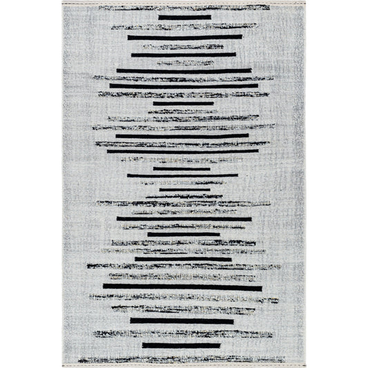 Goteborg Rug - 488305 by Surya in light grey, sterling grey, black, pewter. Made from face: 80% wool, 20% cotton, warp: 20% cotton in a unique style.