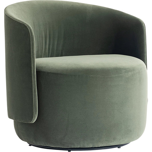 Loft Crosby Fabric Swivel Chair by Bernhardt in green. Made from fabric in a unique style.