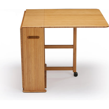 Linden Gateleg Table by Greenington in caramelized. Made from 100% bamboo in a modern style.