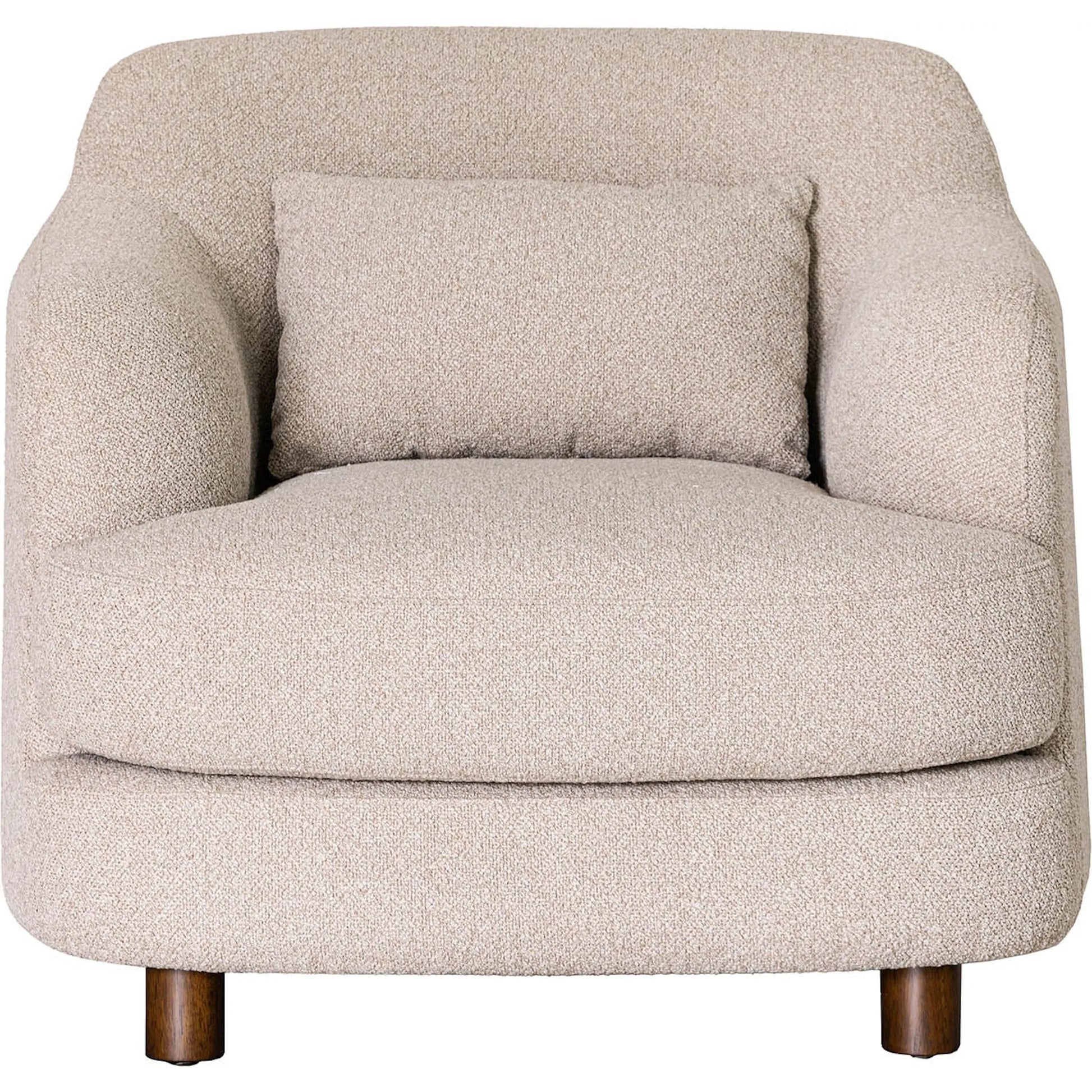 Generation Club Chair by LH Imports in beige. Made from hardwood, foam, polyester fibre, polyester, rubberwood in a unique style.