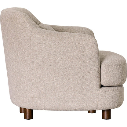 Generation Club Chair by LH Imports in beige. Made from hardwood, foam, polyester fibre, polyester, rubberwood in a unique style.