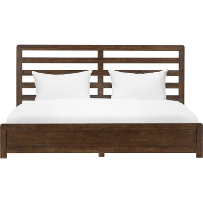 Zest Solid Wood Platform Bed in Dark Oak by Zest in dark oak. Made from mdf, partical board in a modern style.