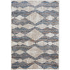 Tan, Ivory, Blue / 2' x 3'