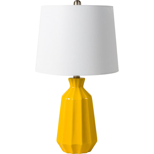 Garrity - 31034 by Livabliss. Made from shade (outside): linen, shade (inside): polyester, body: ceramic, finial: iron, finial: metal, harp: iron in a modern style.