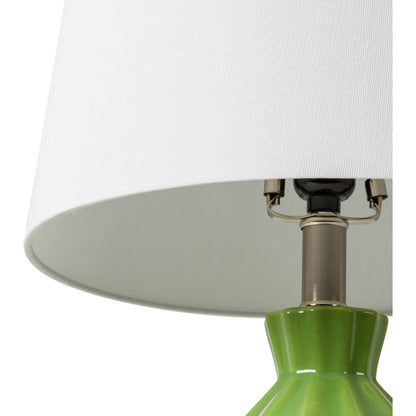 Garrity - 31034 by Livabliss. Made from shade (outside): linen, shade (inside): polyester, body: ceramic, finial: iron, finial: metal, harp: iron in a modern style.