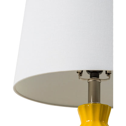Garrity - 31034 by Livabliss. Made from shade (outside): linen, shade (inside): polyester, body: ceramic, finial: iron, finial: metal, harp: iron in a modern style.