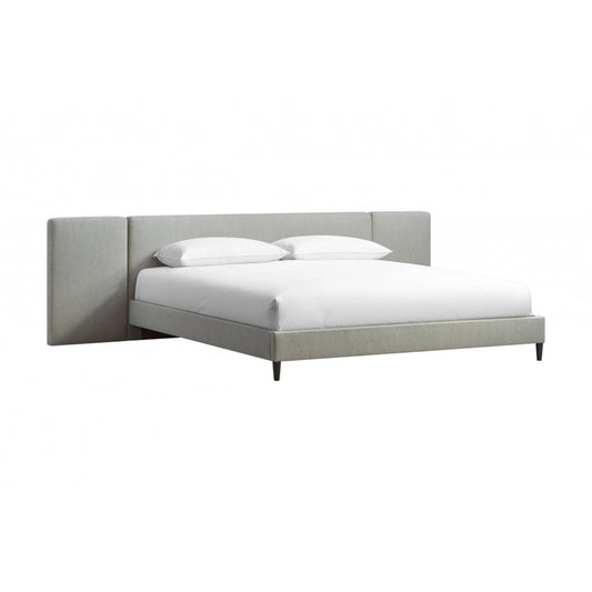 Zest Upholstered Bed with Wings by Zest. Made from rubberwood, fabric in a modern style.