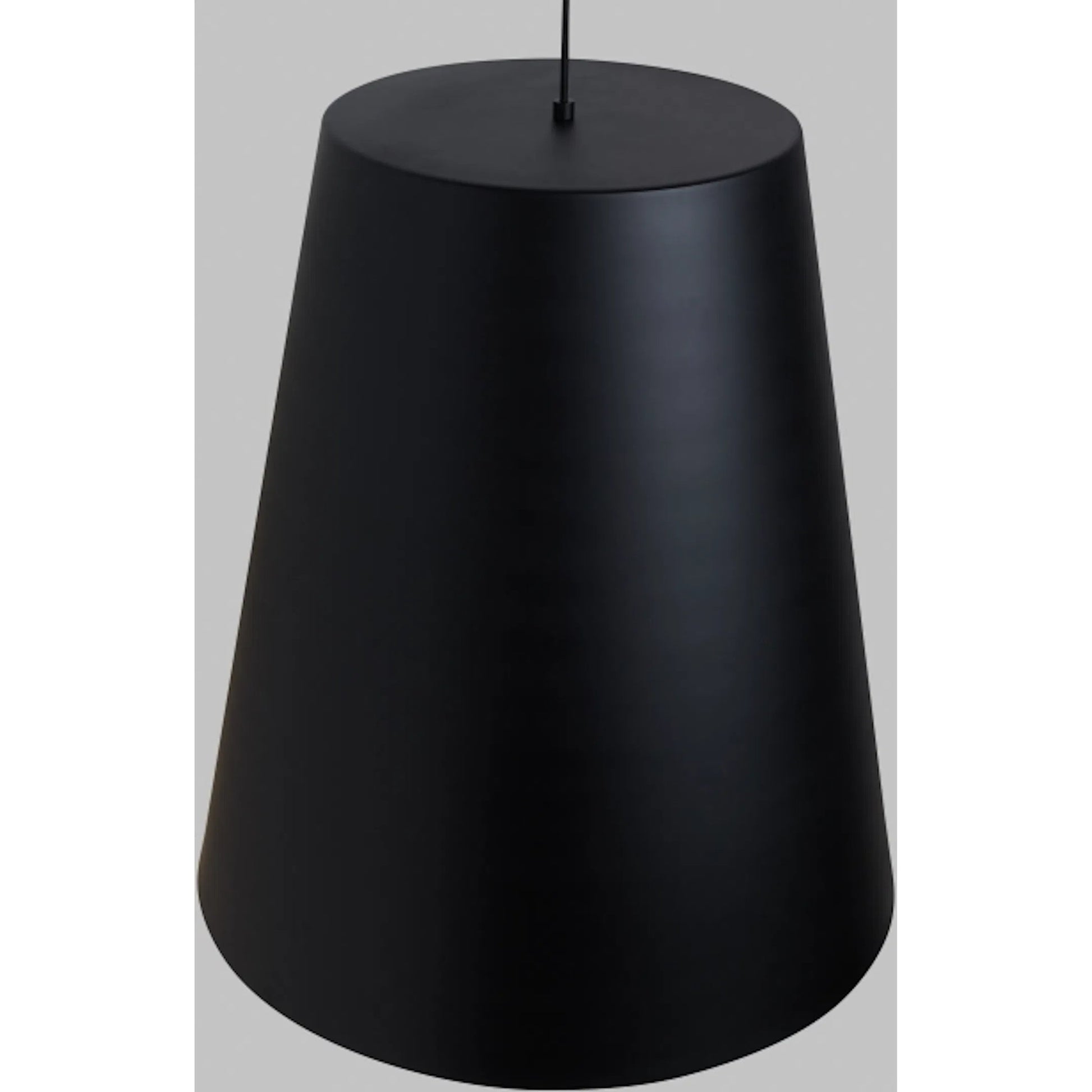Gunnar Pendant by Tech Lighting in black, satin gold. Made from aluminum in a modern style.