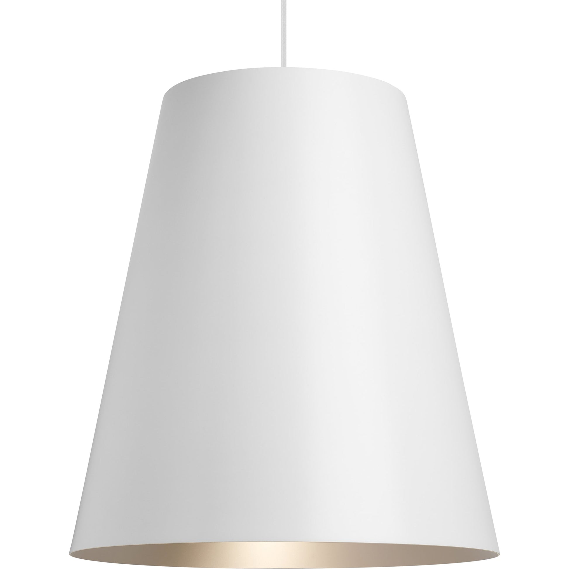 Gunnar Pendant by Tech Lighting in black, satin gold. Made from aluminum in a modern style.
