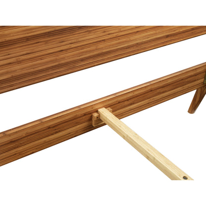Ventura Platform Bed by Greenington in amber. Made from solid moso bamboo in a modern style.