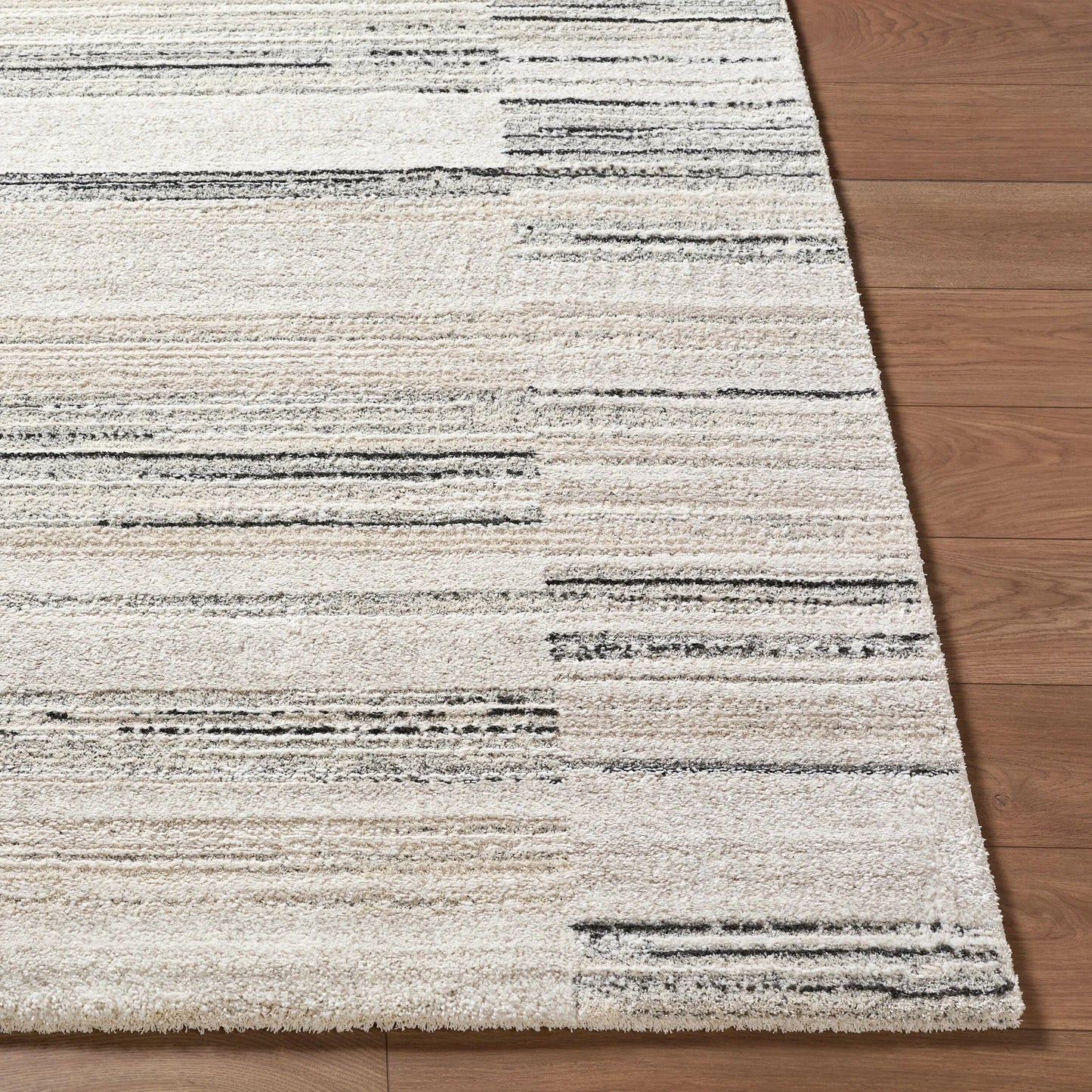 002 SI-2099381,SI-2099382,SI-2099383,SI-2099384,SI-2099385,SI-2099386 | Closeup | Gavic GVC-2325 Rug by Livabliss in white, light beige, light slate, cream, black. Made from polyester, polypropylene in a unique style.