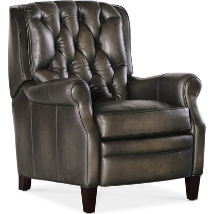 Palmer Press Back Recliner by Hooker Furniture in dark wood. Made from unique in a traditional style.