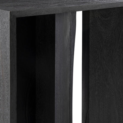 Neff Console Table by Bernhardt in flint grey. Made from suar wood in a modern style.