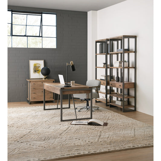 Writing Desk by Hooker Furniture. Made from mango wood, ms iron in a transitional style.