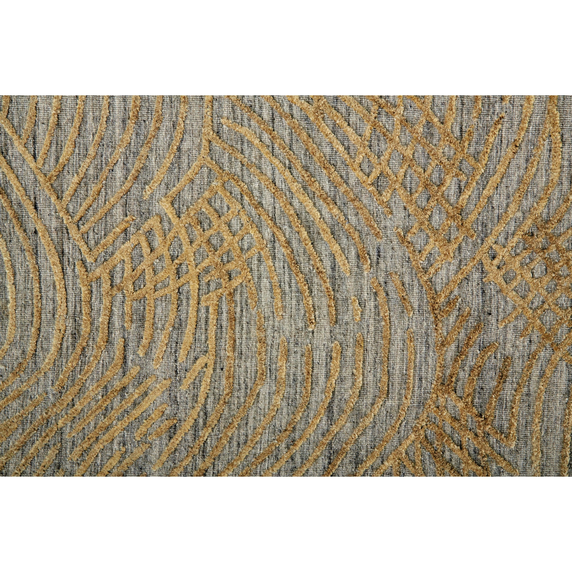 Taunton Transitional Rug - T17T8007 by Thom Felicia by Feizy Rugs in gold, gray. Made from viscose, wool in a unique style.