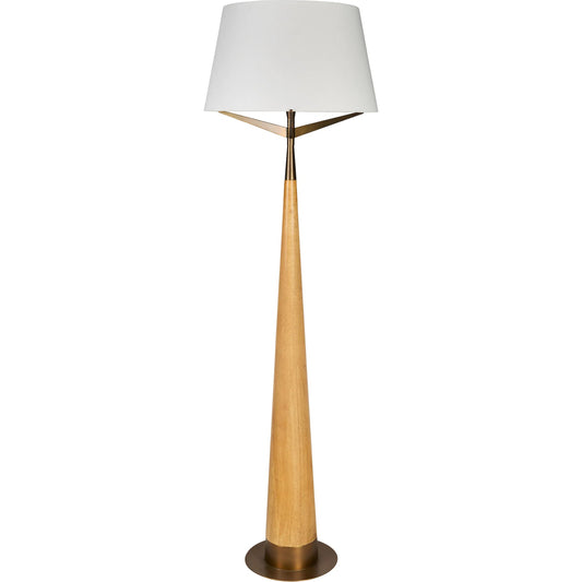Camelback Floor Lamp by Bradburn Home in coffee bronze. Made from wood in a unique style.
