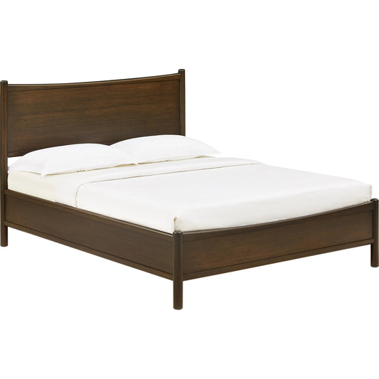 Weston Bed by Greenington in black walnut. Made from 100% solid moso bamboo in a unique style.