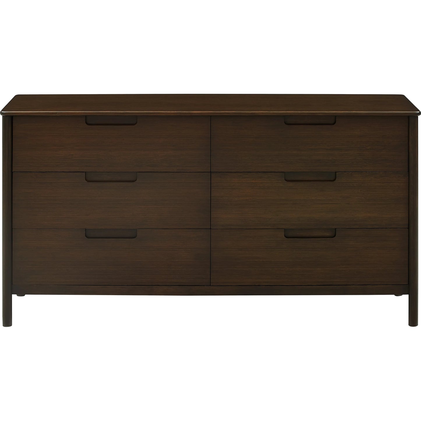002 SI-2449229 | Additional Silo | Weston Six Drawer Dresser by Greenington in black walnut. Made from 100% solid moso bamboo in a rustic style.