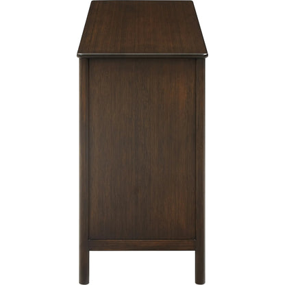 Weston Six Drawer Dresser by Greenington in black walnut. Made from 100% solid moso bamboo in a rustic style.