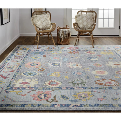 Karina Traditional Persian Rug - 6792F by Feizy in blue, gray, red. Made from wool in a unique style.