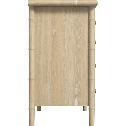 Haven Bachelor's Chest by A.R.T. Furniture in sun oak. Made from parawood solids, oak veneer in a transitional style.