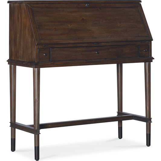Commerce and Market Secretariat Secretary by Hooker Furniture in dark wood. Made from clean acacia solids in a transitional style.