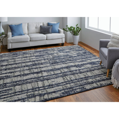 Altmar Rug - T18T6035 by Thom Felicia by Feizy Rugs in blue, gray, taupe. Made from wool in a unique style.