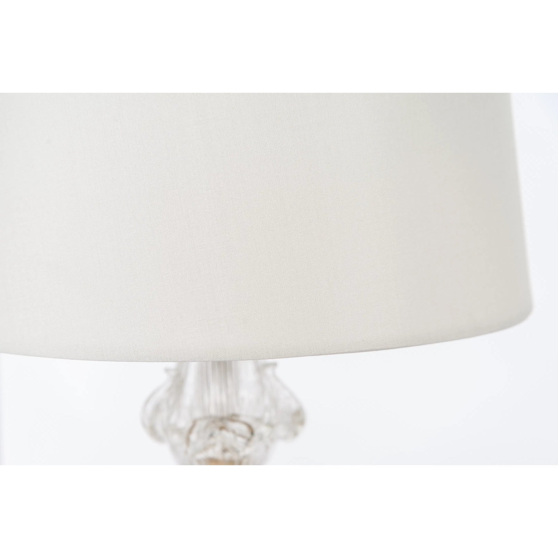 Crystal Flower Lamp by Bradburn Home in clear, antique gold. Made from glass, crystal in a modern style.