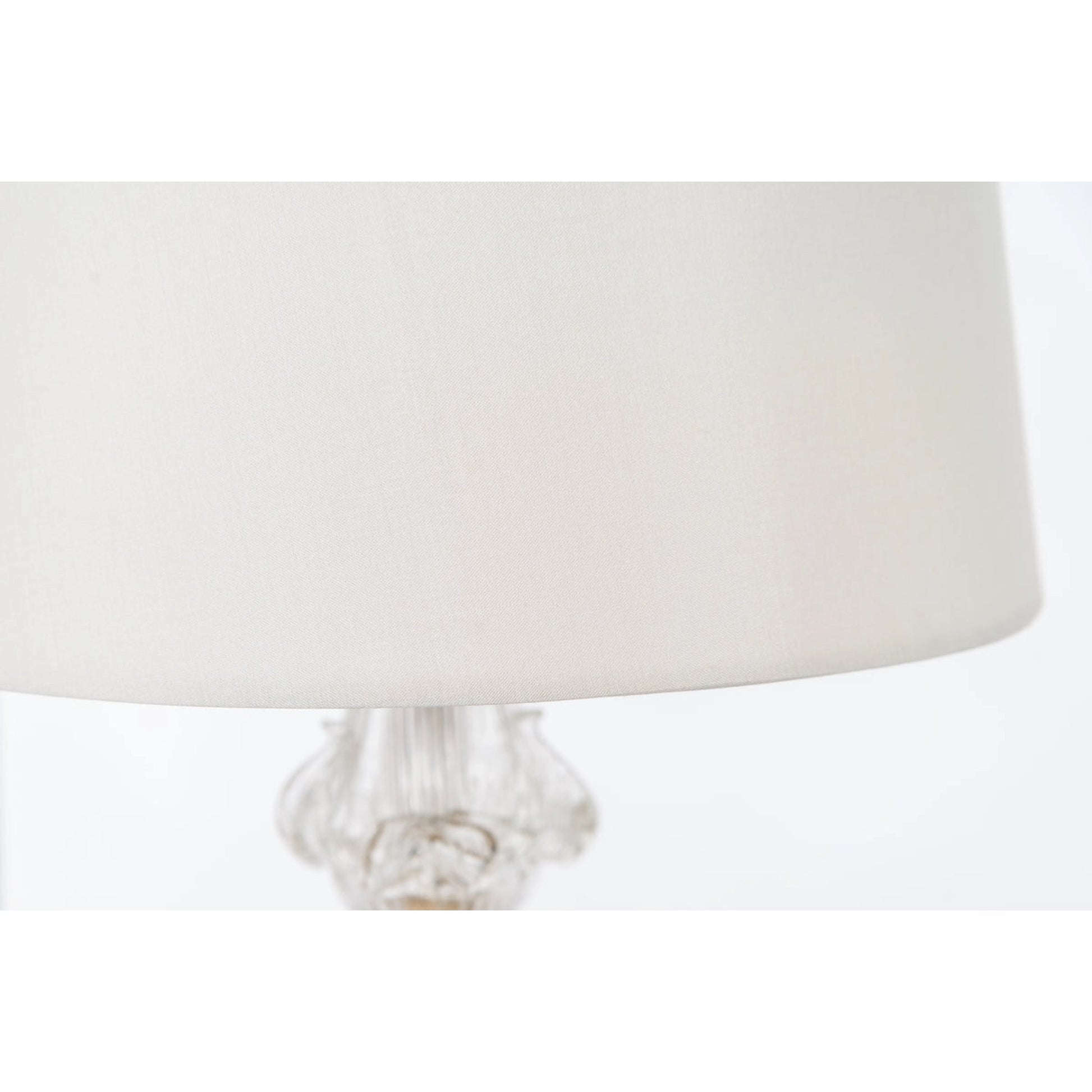 Crystal Flower Lamp by Bradburn Home in clear, antique gold. Made from glass, crystal in a modern style.