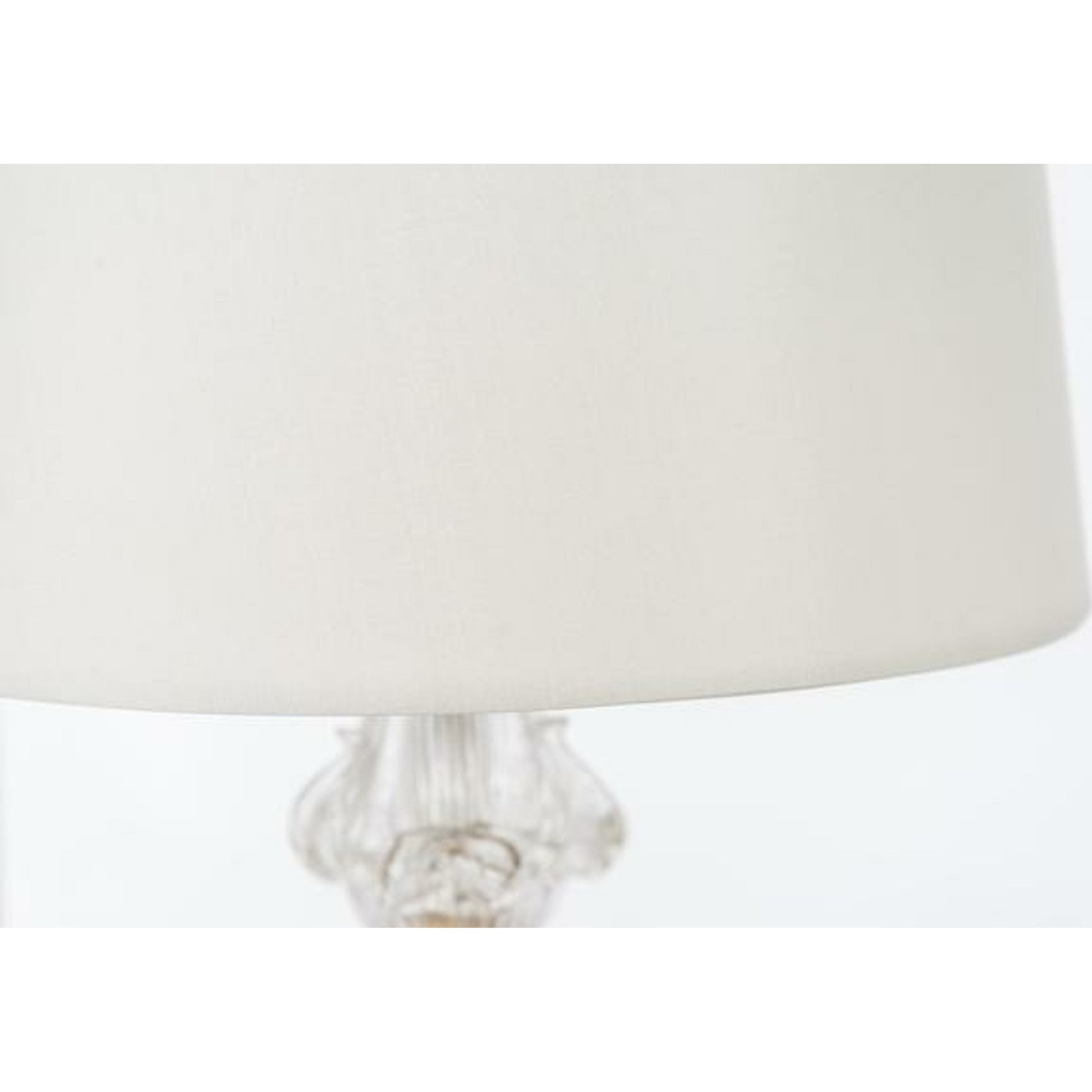 Crystal Flower Lamp by Bradburn Home in clear, antique gold. Made from glass, crystal in a modern style.
